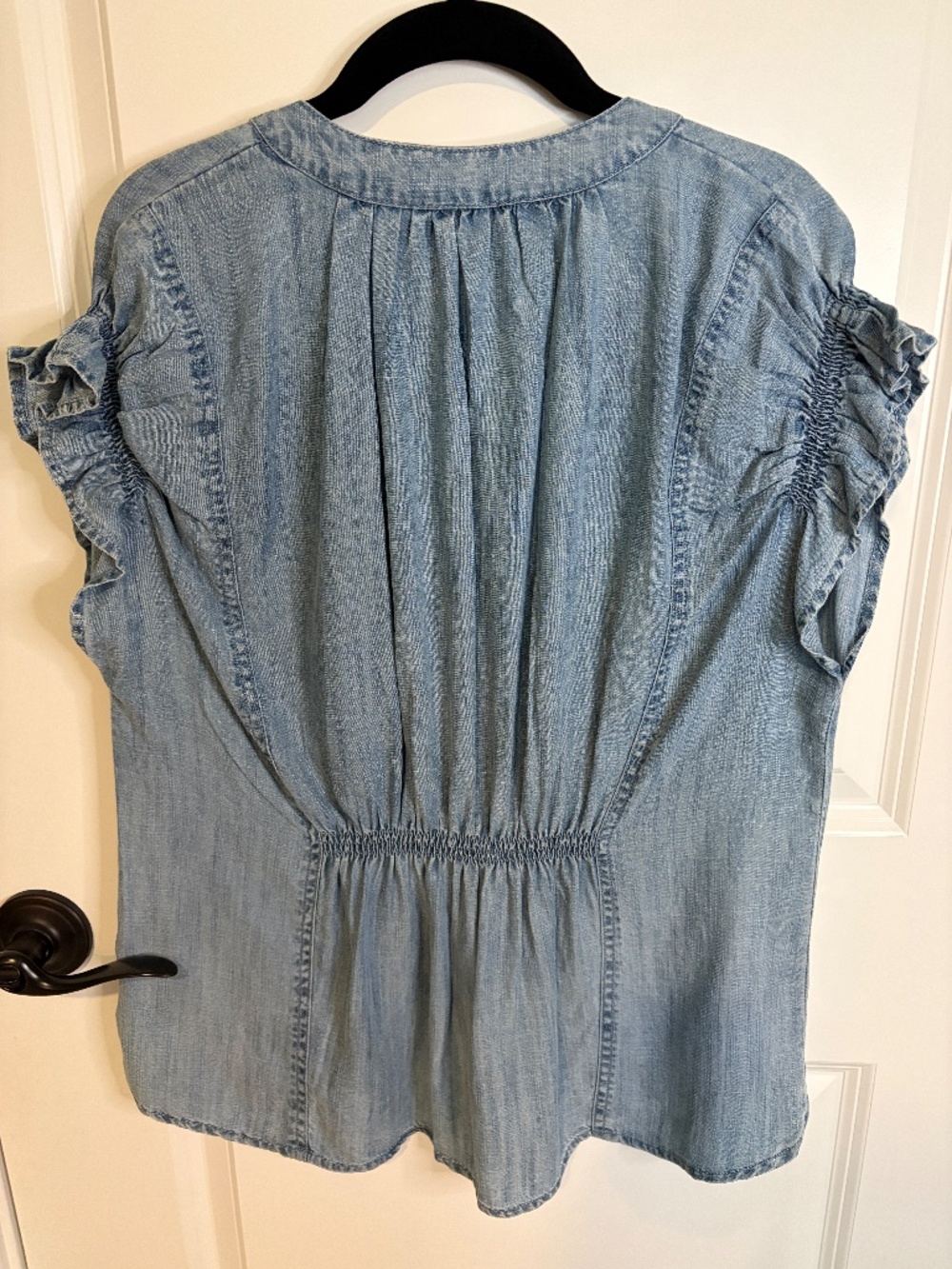 Chambray Boutique Blouse - Picture 2 of 7